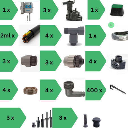 Kit irigare 100mp picurare subterană