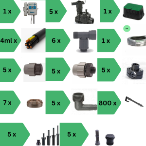 Kit irigare 200mp picurare subterană
